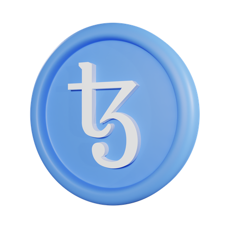 Tezos Coin  3D Icon