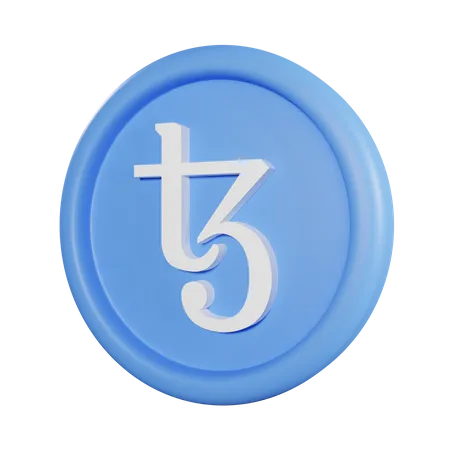 Tezos Coin  3D Icon