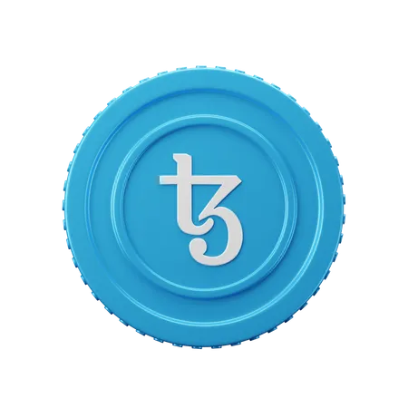 Tezos Coin XTZ  3D Icon