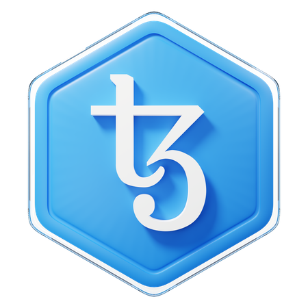 Tezos (XTZ) Badge  3D Icon