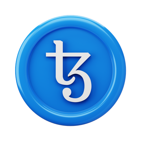 Tezos XTZ Coin  3D Icon