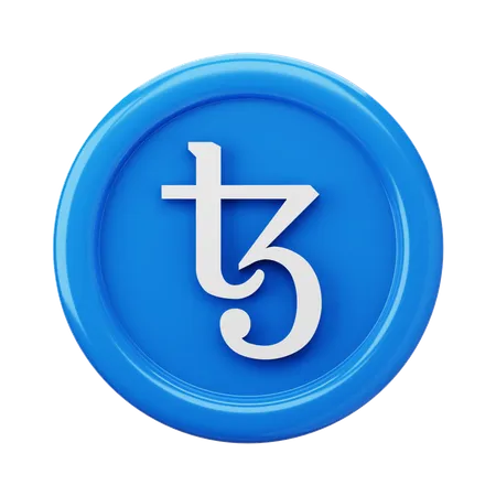 Tezos XTZ Coin  3D Icon