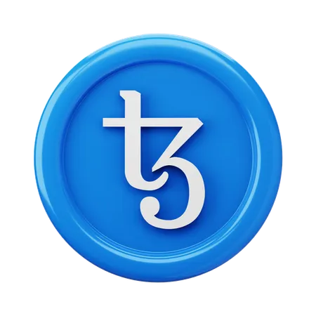 Tezos XTZ Coin  3D Icon