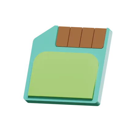 Tf Card Memory  3D Icon