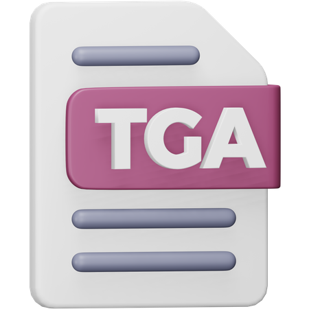 Tga File  3D Icon