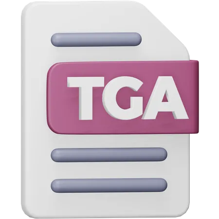 Tga File  3D Icon