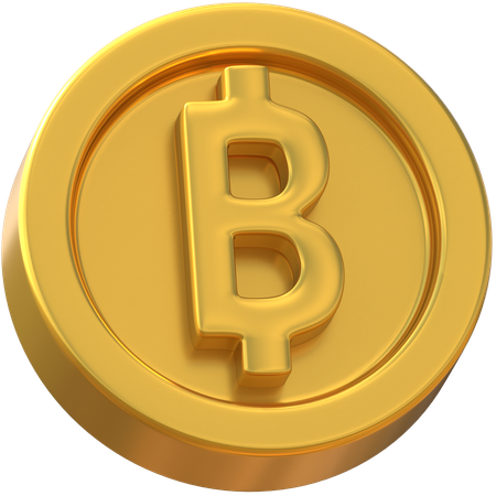 Thai Baht Coin  3D Icon