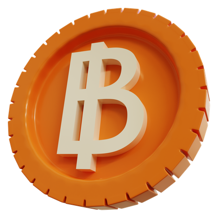 Thai Bath Coins  3D Icon