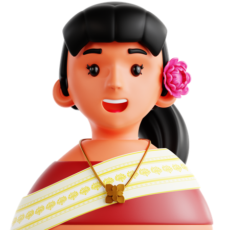 Thai Girl  3D Icon