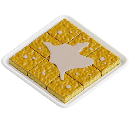 Thai Sweet Roti  3D Icon