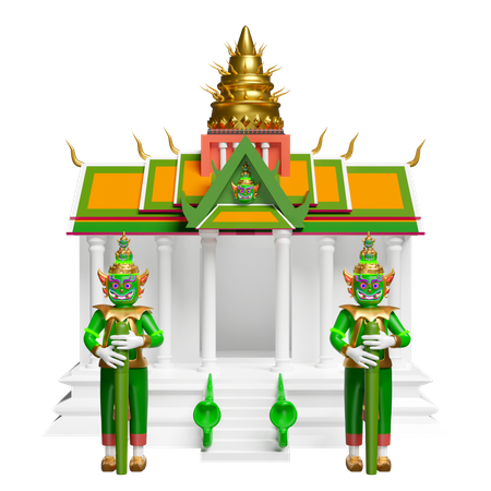 태국 사원  3D Icon