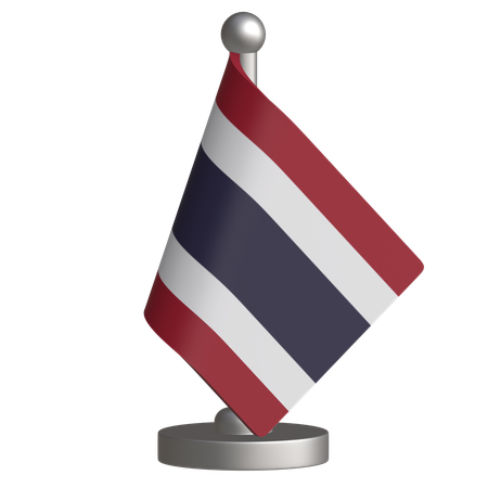 Thailand Desk Flag  3D Icon