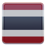 thailand flag 3d illustration