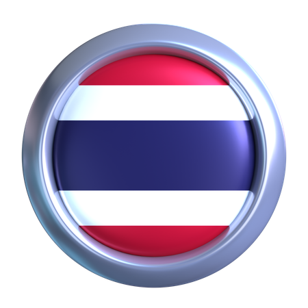 Thailand Flag Emblem  3D Icon