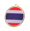 Thailand Flag Medal Badge