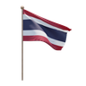 thailand flag 3d logo