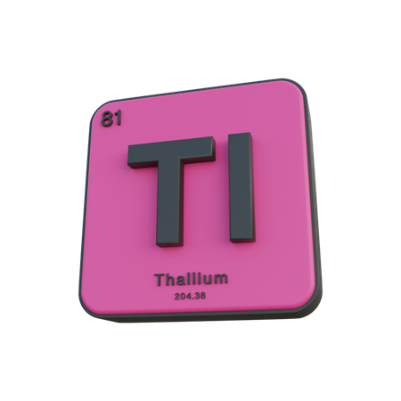Thallium  3D Illustration