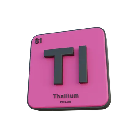 Thallium  3D Illustration