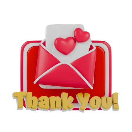 Thank You!  3D Sticker