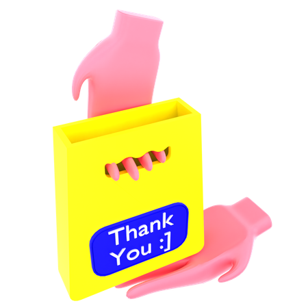 Thank you bag  3D Icon