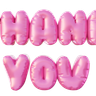 3d for thank you balloon