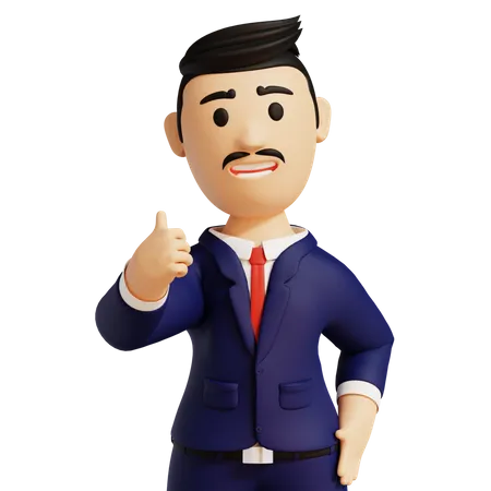 Thank You by businessman  3D Illustration