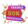 thanks 80k subscribers symbol