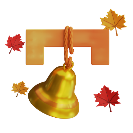 Thanksgiving Bell  3D Icon