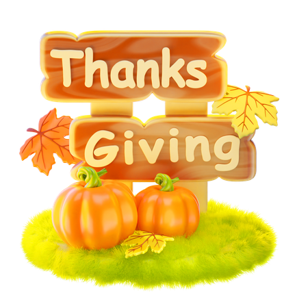 Thanksgiving Board  3D Icon