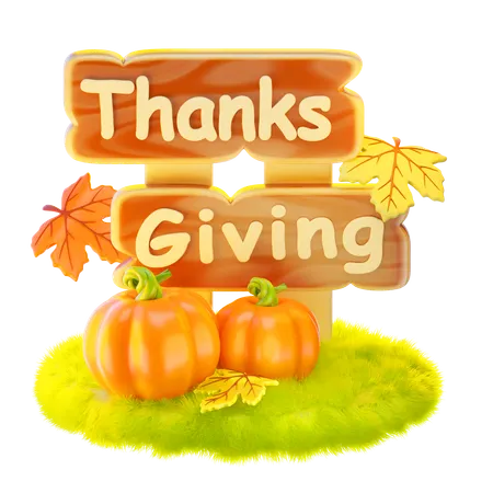 Thanksgiving Board  3D Icon