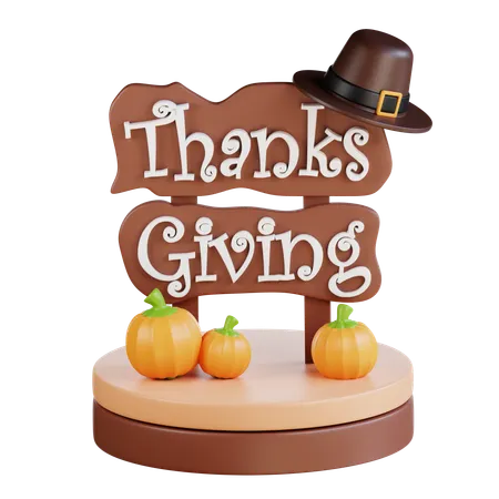 Thanksgiving Board  3D Icon