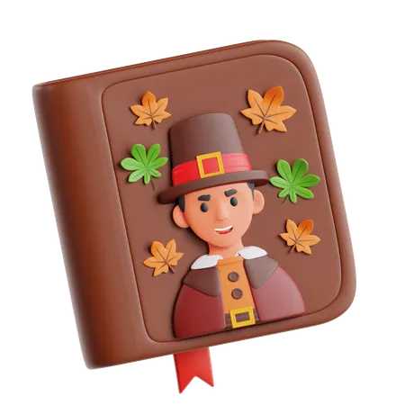 Thanksgiving Book  3D Icon