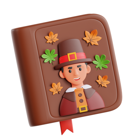 Thanksgiving-Buch  3D Icon