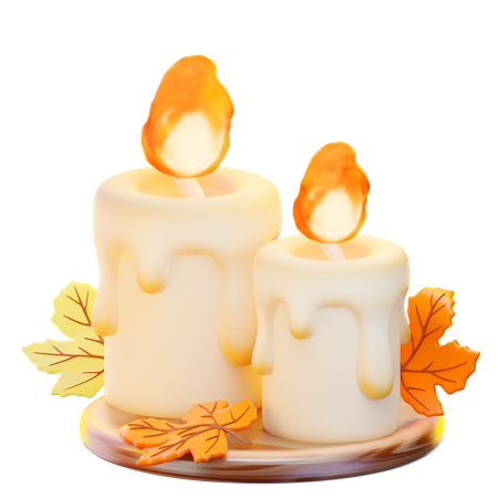 Thanksgiving Candle  3D Icon