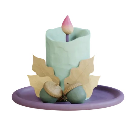Thanksgiving Candle  3D Icon