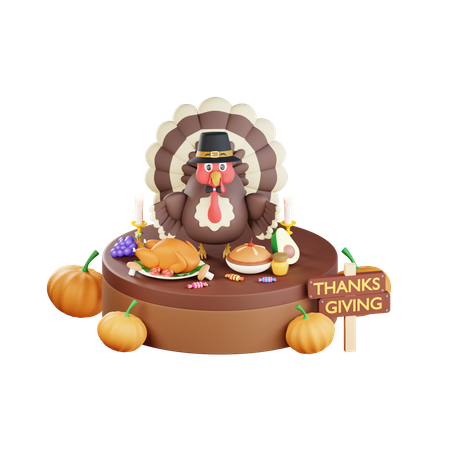 Thanksgiving Celebration 3D Icon