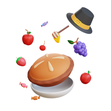 Thanksgiving-Torte  3D Icon