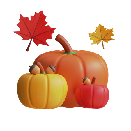 Thanksgiving Pumpkin  3D Icon