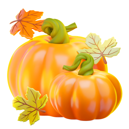 Thanksgiving Pumpkin  3D Icon