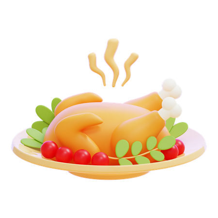 Thanksgiving Turkey  3D Icon