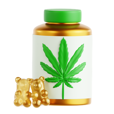 THC Gummies  3D Icon