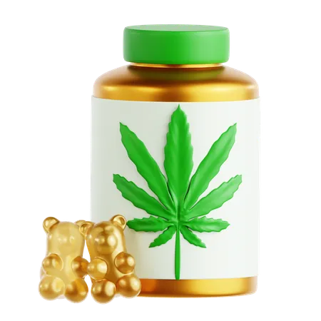 THC Gummies  3D Icon