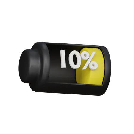 The Battery Is Almost Dead 3 D Icon 3D Icon