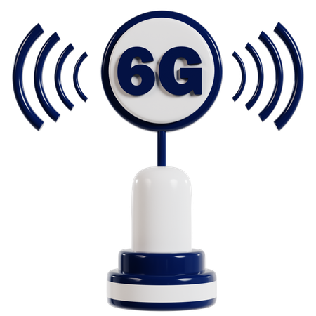The Dawn of 6G Technology  3D Icon