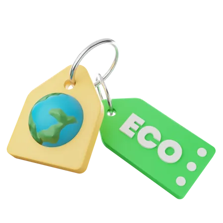 The eco-price tag 3D Icon
