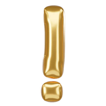 The exclamation mark  3D Icon