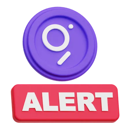 The Graph Alert  3D Icon