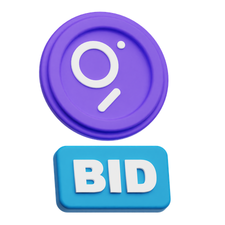 The Graph Bid  3D Icon