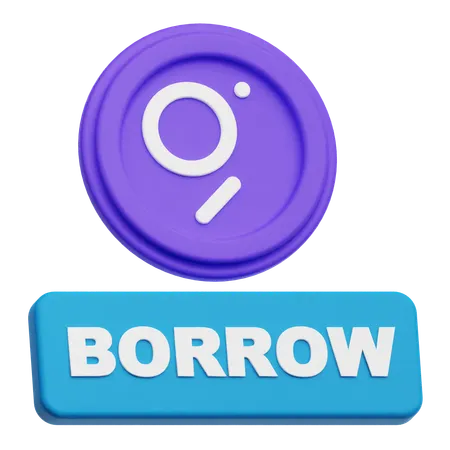 The Graph Borrow  3D Icon