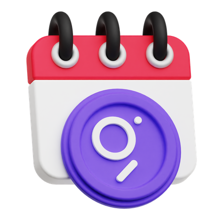The Graph Calendar  3D Icon